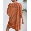 Zeagoo Lightweight Summer Crochet Cardigan for Women(Caramel)