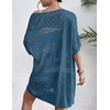 Zeagoo Lightweight Summer Crochet Cardigan for Women(Dark Blue)
