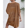 Zeagoo Lightweight Summer Crochet Cardigan for Women(Dark Brown)