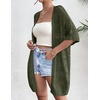 Zeagoo Lightweight Summer Crochet Cardigan for Women(Dark Green)