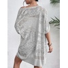 Zeagoo Lightweight Summer Crochet Cardigan for Women(Grey)
