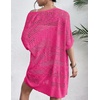 Zeagoo Lightweight Summer Crochet Cardigan for Women(Hot Pink)