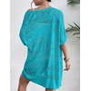 Zeagoo Lightweight Summer Crochet Cardigan for Women(Teal)