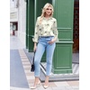 Zeagoo Satin Blouses for Women Silk Button Down Shirts Long Sleeve Tops(Silk Bloom Whisper)