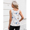 Zeagoo Silk Satin Tank Tops for Women Scoop Neck Sleeveless Camisole Tops(Bf112)