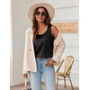 Zeagoo Silk Satin Tank Tops for Women Scoop Neck Sleeveless Camisole Tops(Black)