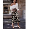 Zeagoo Skirts for Women High Waist Skirt Elegant Midi Skirt Satin(An256)