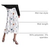 Zeagoo Skirts for Women High Waist Skirt Elegant Midi Skirt Satin(Dh590)