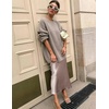 Zeagoo Skirts for Women High Waist Skirt Elegant Midi Skirt Satin(Light Khaki)