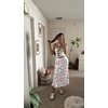 Zeagoo Skirts for Women High Waist Skirt Elegant Midi Skirt Satin(Pat8)