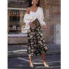 Zeagoo Skirts for Women High Waist Skirt Elegant Midi Skirt Satin(Sf209)