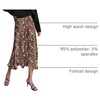 Zeagoo Skirts for Women High Waist Skirt Elegant Midi Skirt Satin(Xh267)