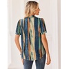 Zeagoo Women Button Down Shirts Puff Short Sleeve Blouses Chiffon Tops(Multicolor-cx289)