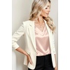 Zeagoo Women Satin V Neck Blouse Cap Short Sleeve Business Casual Top S-2XL(Champagne)