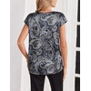 Zeagoo Women Satin V Neck Blouse Cap Short Sleeve Business Casual Top S-2XL(Mz473)