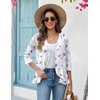 Zeagoo Women’s 2026 Summer 3/4 Sleeve Lightweight Cardigans Ruffles Coverup(Bf290)