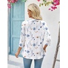 Zeagoo Women’s 2026 Summer 3/4 Sleeve Lightweight Cardigans Ruffles Coverup(Bf290)