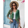 Zeagoo Women’s 2026 Summer 3/4 Sleeve Lightweight Cardigans Ruffles Coverup(Mz839)