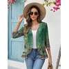 Zeagoo Women’s 2026 Summer 3/4 Sleeve Lightweight Cardigans Ruffles Coverup(Mz839)