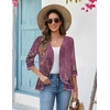 Zeagoo Women’s 2026 Summer 3/4 Sleeve Lightweight Cardigans Ruffles Coverup(Mz841)