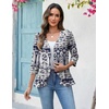 Zeagoo Women’s 2026 Summer 3/4 Sleeve Lightweight Cardigans Ruffles Coverup(Mz908)