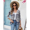 Zeagoo Women’s 2026 Summer 3/4 Sleeve Lightweight Cardigans Ruffles Coverup(Mz908)