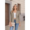 Zeagoo Womens 3/4 Sleeve Cropped Cardigan Sweater Lightweight Bolero Shrugs(Apricot)