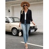 Zeagoo Womens 3/4 Sleeve Cropped Cardigan Sweater Lightweight Bolero Shrugs(Black)