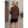 Zeagoo Womens 3/4 Sleeve Cropped Cardigan Sweater Lightweight Bolero Shrugs(Teal)