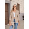 Zeagoo Womens 3/4 Sleeve Cropped Cardigan Sweater Lightweight Bolero Shrugs(Warm Apricot)