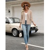 Zeagoo Womens 3/4 Sleeve Cropped Cardigan Sweater Lightweight Bolero Shrugs(Warm Apricot)