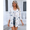 Zeagoo Women’s 3/4 Sleeve Lightweight Cardigan Casual Open Front Cardigans(Bf290)