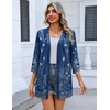 Zeagoo Women’s 3/4 Sleeve Lightweight Cardigan Casual Open Front Cardigans(Mz845)