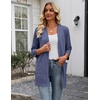 Zeagoo Women’s 3/4 Sleeve Lightweight Cardigan Casual Open Front Cardigans(Navy Blue)