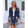 Zeagoo Women’s 3/4 Sleeve Lightweight Cardigan Casual Open Front Cardigans(Sf103)