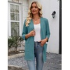 Zeagoo Women’s 3/4 Sleeve Lightweight Cardigan Casual Open Front Cardigans(Turquoise)
