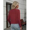 Zeagoo Women’s Lightweight Summer Cardigan Thin Cropped Long Sleeve Shrug(Dark Red)