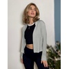Zeagoo Women’s Lightweight Summer Cardigan Thin Cropped Long Sleeve Shrug(Gray)