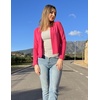 Zeagoo Women’s Lightweight Summer Cardigan Thin Cropped Long Sleeve Shrug(Hot Pink)