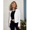 Zeagoo Women’s Lightweight Summer Cardigan Thin Cropped Long Sleeve Shrug(White)