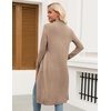 Zeagoo Women’s Long Cardigan Sweaters Lightweight Sweater Long Sleeve Open Front Casual Knit Duster Cardigans with Pocket(Khaki)