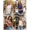 Zeagoo Womens Satin Blouse Sleeveless Silk Tank Tops Button Down Shirts(Light Brown)