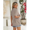 Zeagoo Women’s Short Sleeve Sweaters 2026 Summer Crochet Cropped Cardigan(Beige)