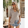 Zeagoo Women’s Short Sleeve Sweaters 2026 Summer Crochet Cropped Cardigan(Beige)