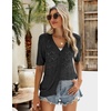 Zeagoo Women’s Short Sleeve Sweaters 2026 Summer Crochet Cropped Cardigan(Black)
