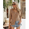 Zeagoo Women’s Short Sleeve Sweaters 2026 Summer Crochet Cropped Cardigan(Brown)
