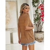 Zeagoo Women’s Short Sleeve Sweaters 2026 Summer Crochet Cropped Cardigan(Brown)