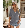 Zeagoo Women’s Short Sleeve Sweaters 2026 Summer Crochet Cropped Cardigan(Dark Grey)