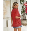 Zeagoo Women’s Short Sleeve Sweaters 2026 Summer Crochet Cropped Cardigan(Red)
