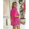 Zeagoo Women’s Short Sleeve Sweaters 2026 Summer Crochet Cropped Cardigan(Rose)